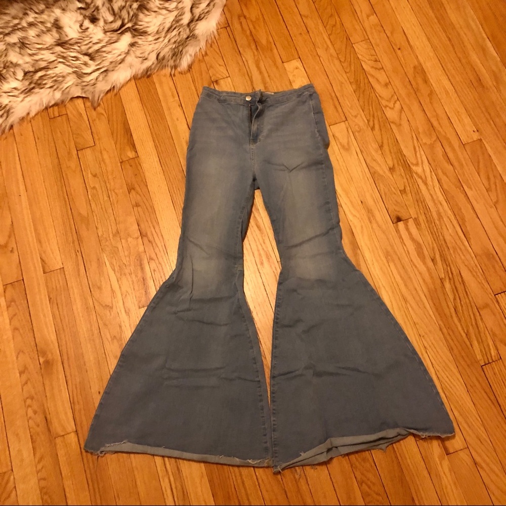 Free People Extreme Bell Bottom Jeans